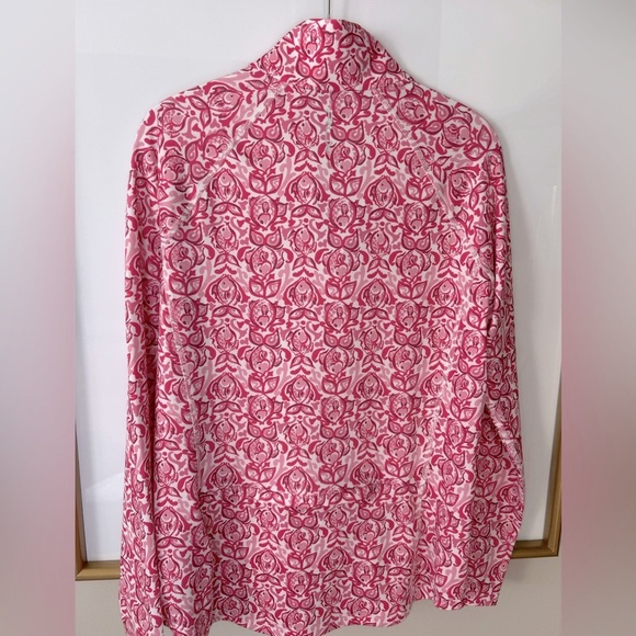 Ralph Lauren RLX Golf Pink Fish Quarter-Zip Jersey Pullover Size S NWT - Picture 2 of 10